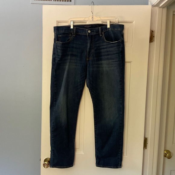 Lucky Brand 121 Slim Straight Jeans Dark Wash Blue Mens Size 38 x 30 - Picture 1 of 11